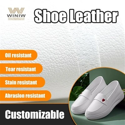 Anti-matière première en cuir microfibre d'eau pour des chaussures d'allaitement de travail confortables